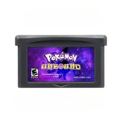 Pokemon Unbound GBA Game Cartridge 32-Bit Video Game Console Card Fan Games English Language for GBA NDS