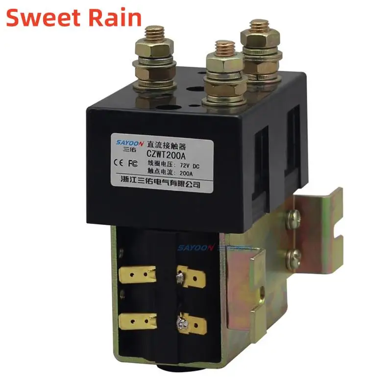 

CZWT200A ZJWT200A DC182 DC Contactor Relay 12V 24V 36V 48V 60V for Electric Vehicle Forwarding and Reversing DC Motor