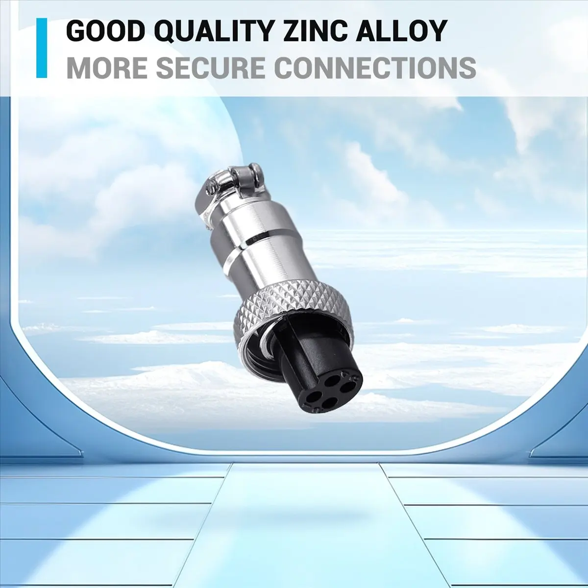 

A64K 10set M12 4 Pin 12mm Aviation Connector Male + Female Circular Air Socket Plug Electrical Wire Panel Connector