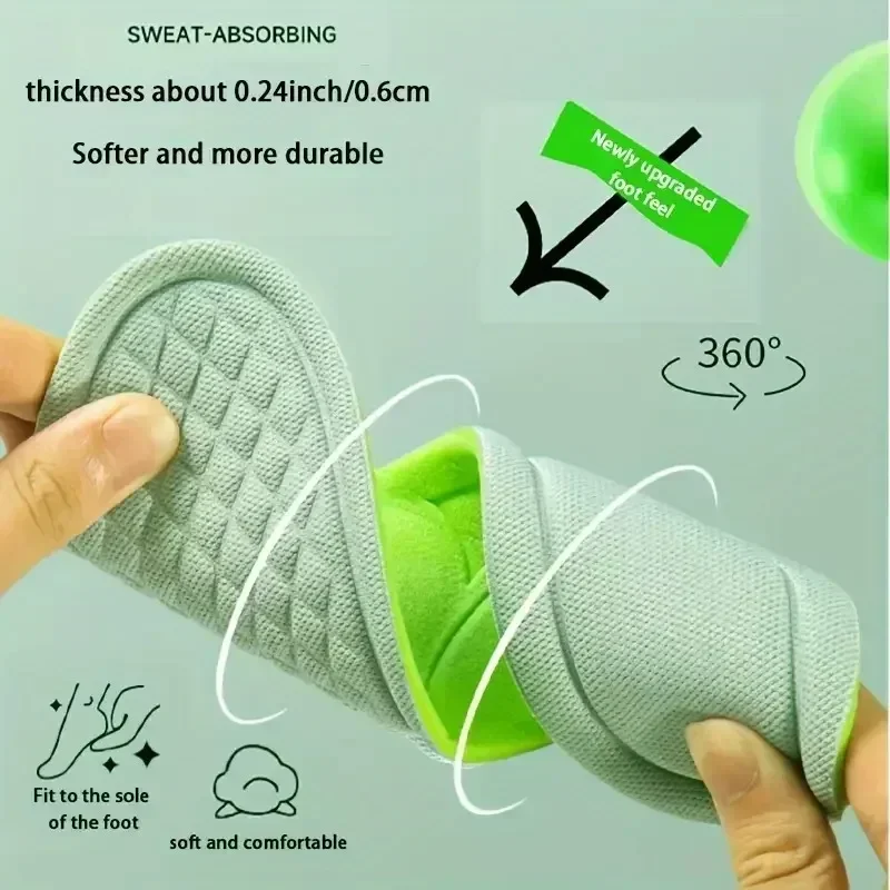 1/10pairs Soft Unisex Memory Foam Orthopedic Insoles Breathable Deodorizing Insole Shoes Sports Anti-sweat Shoe Accessories image 5