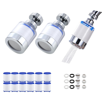Kitchen Faucet Water Filter, Bathroom Sink Filter 360° Rotating Universal Faucet 3 Set