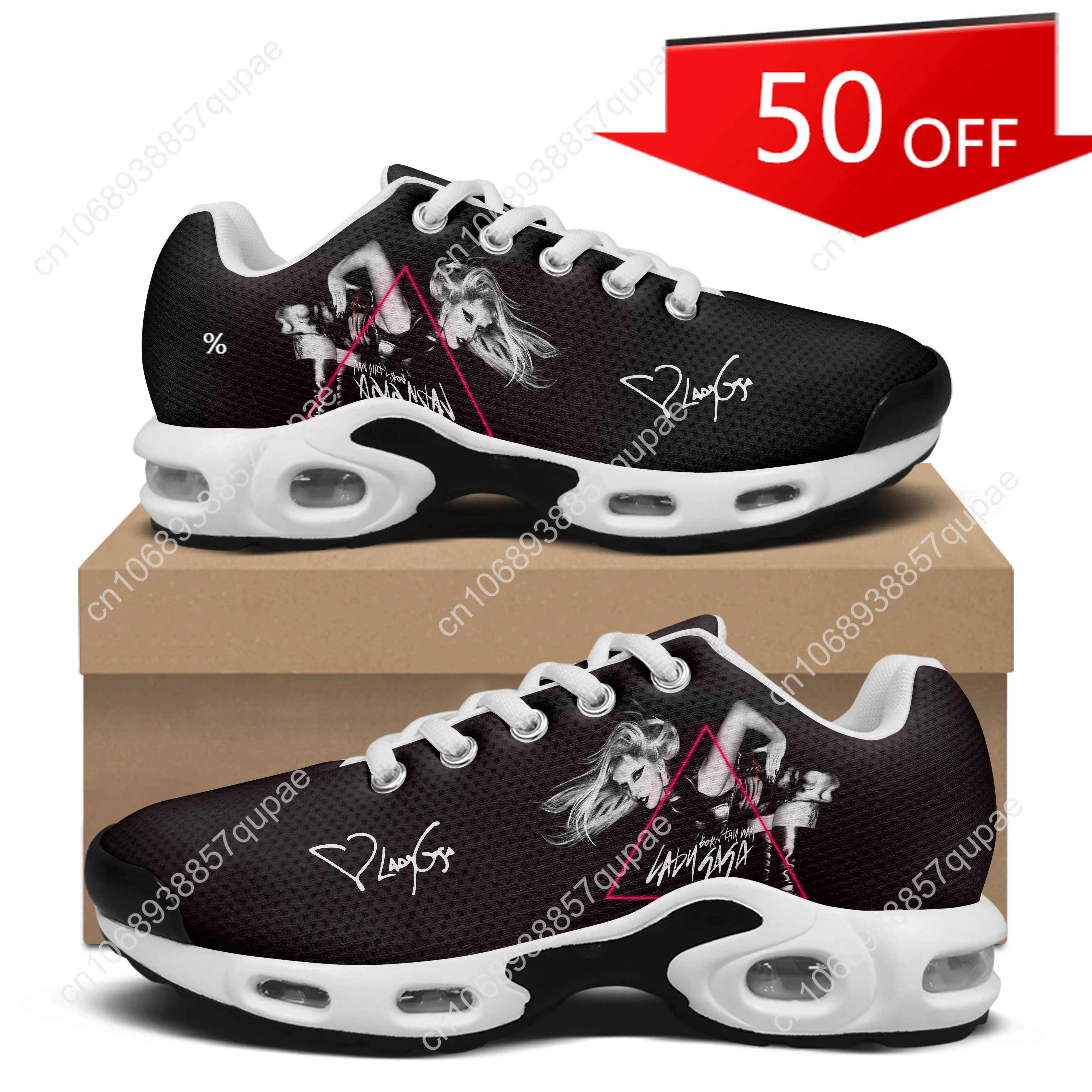 

Lady Gaga Air Cushion Sneakers Hot Fashion Music Mens Womens Teenager Sneaker