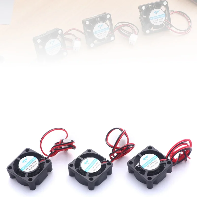 2510 مروحة 25 مللي متر 25x25x10 مللي متر تيار مستمر 12 فولت 5 فولت 24 فولت 2-Pin برودة فرش شرائح المبرد مروحة تبريد صغيرة 2510 أجزاء بينتر ثلاثية الأبعاد #4