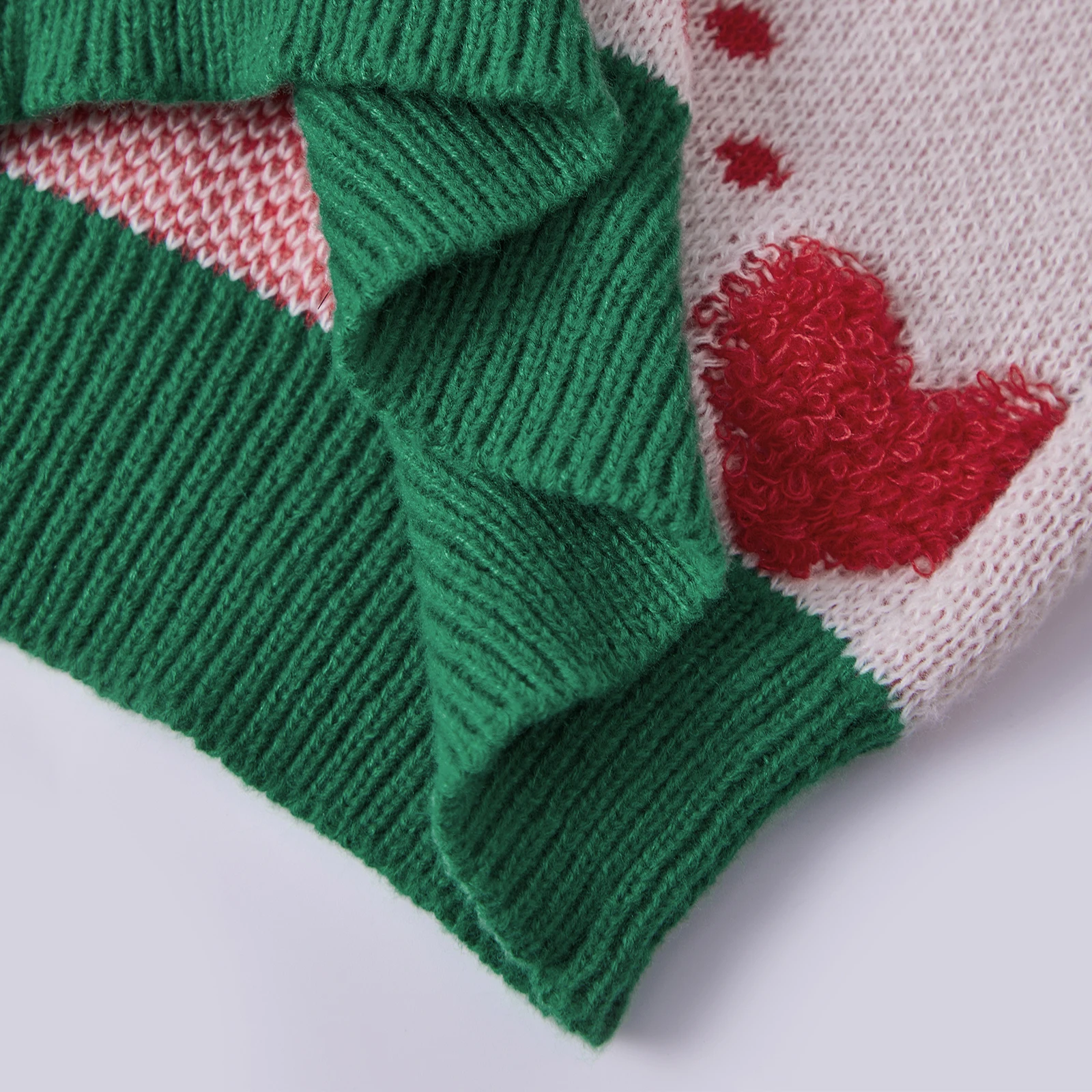 مجموعة المرأة المرقعة متماسكة سترة طويلة الأكمام زر إغلاق القلب الخريف سترة عادية سترة