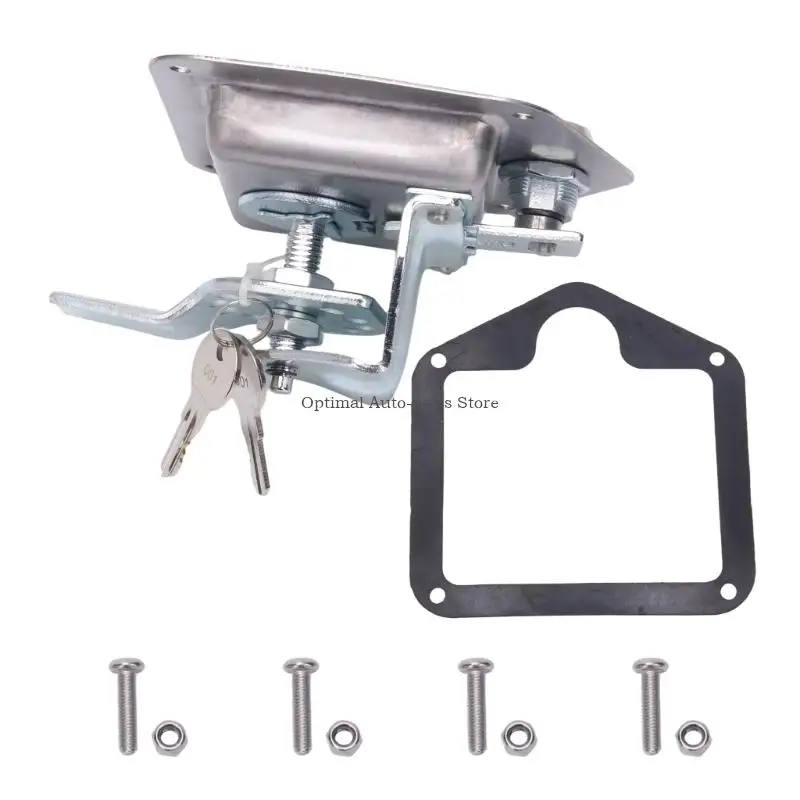 RVs T-Handle Latches Door Lock Assembly with Keyed Cylinder, Stainless Steel Construction, and Manual Release Control