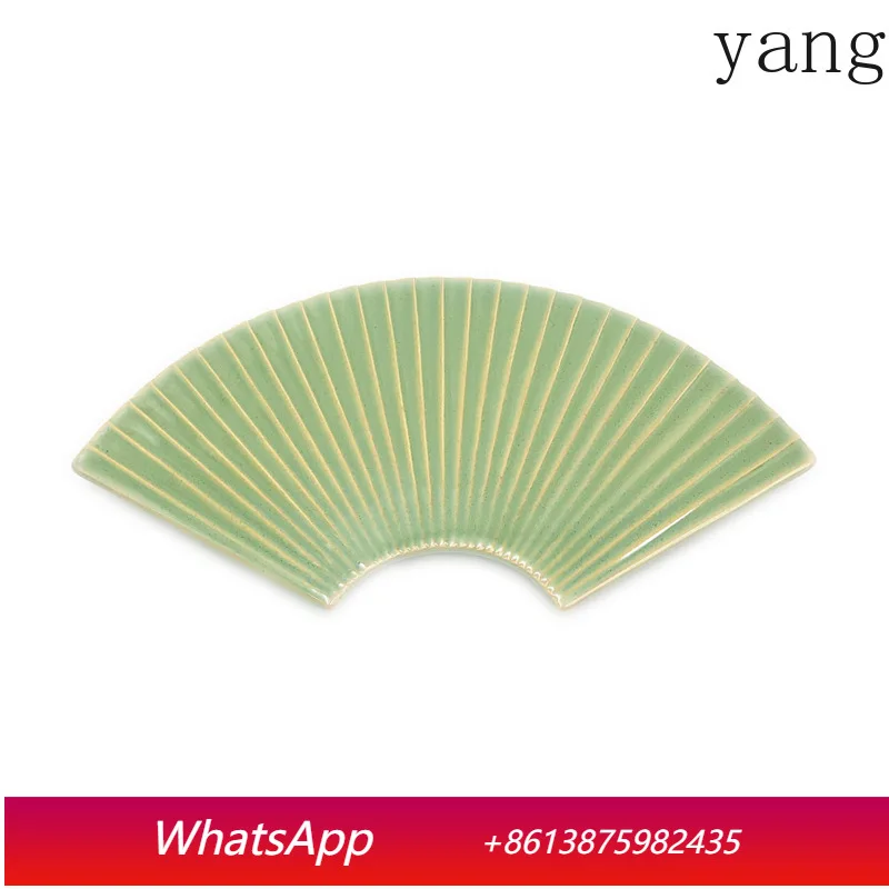 

CX Irregular Ceramic Tableware Creative Fan Shaped Sashimi Plate
