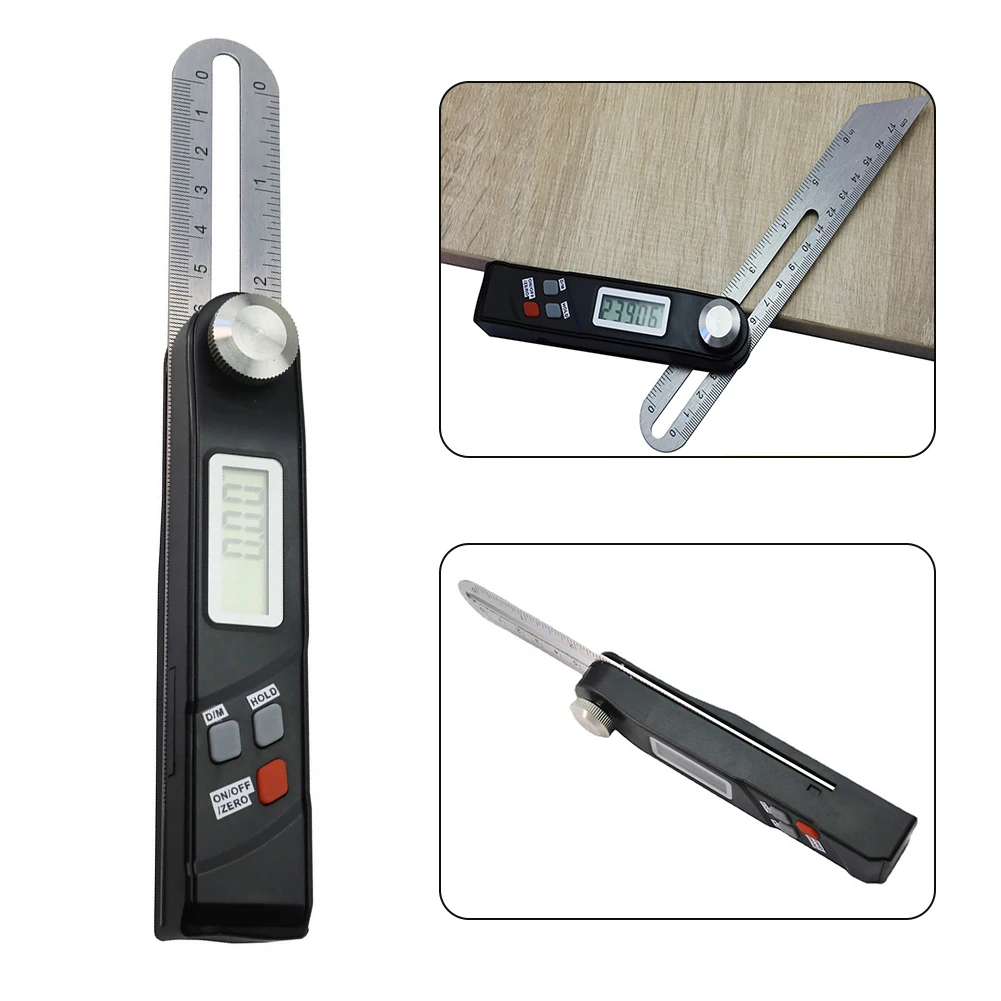 Stainless Steel Digital Protractor Gauge T Bevel Degree Electronic Level Digital Angle Finder Protractor Measuring Tool