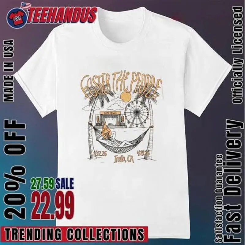 Foster The People Indio CA T-Shirt