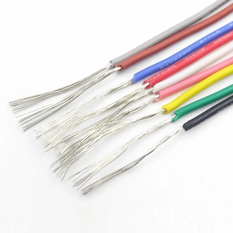 100 م #   10AWG خاص لينة سلك السيليكون مقاومة للحرارة 200 درجة 600 فولت طائرة نموذجية سلك توصيل بطارية الليثيوم