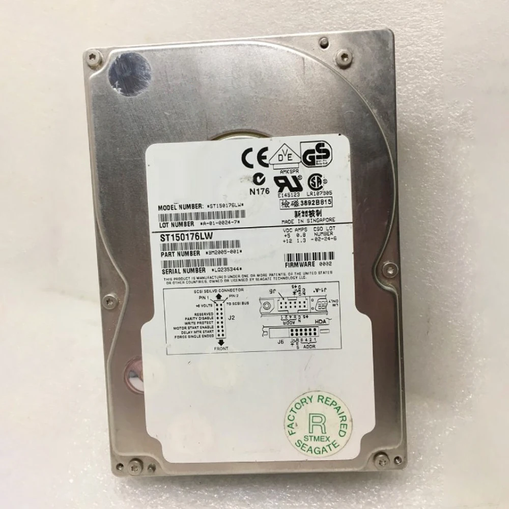 St150176lw 9m2005-001 50gb hdd para seagate industrial médico scsi 68pin disco rígido 50g funciona perfeitamente navio rápido