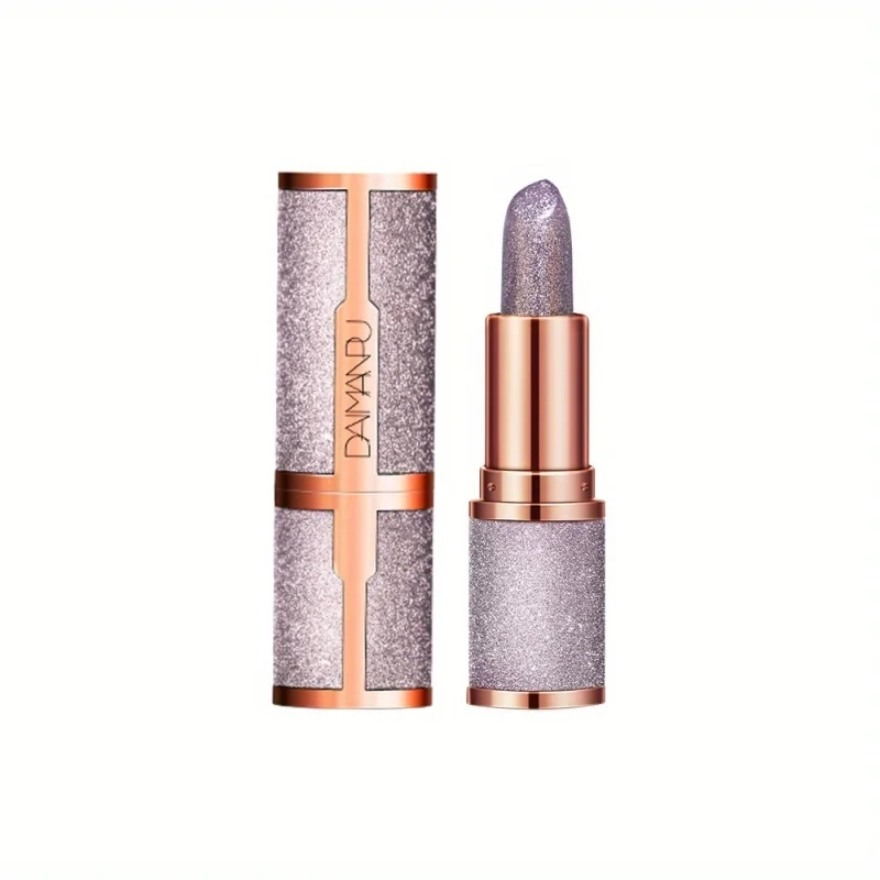 Glitter Matte Temperature Change Lipstick Waterproof Long Lasting Diamonds Lipsticks Non Stick Red Pink Lip Tint Makeup Cosmetic