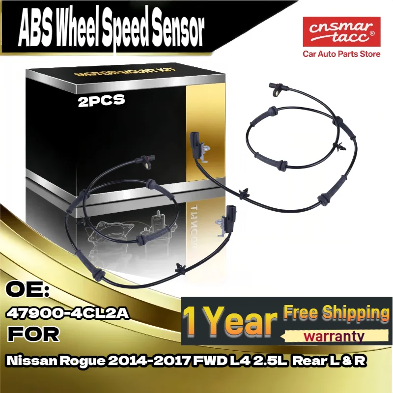 

Для новых 2 шт. задний левый и правый датчик скорости колеса ABS 47900-4CL2A для Nissan Rogue 2014-2017 FWD L4 2.5L