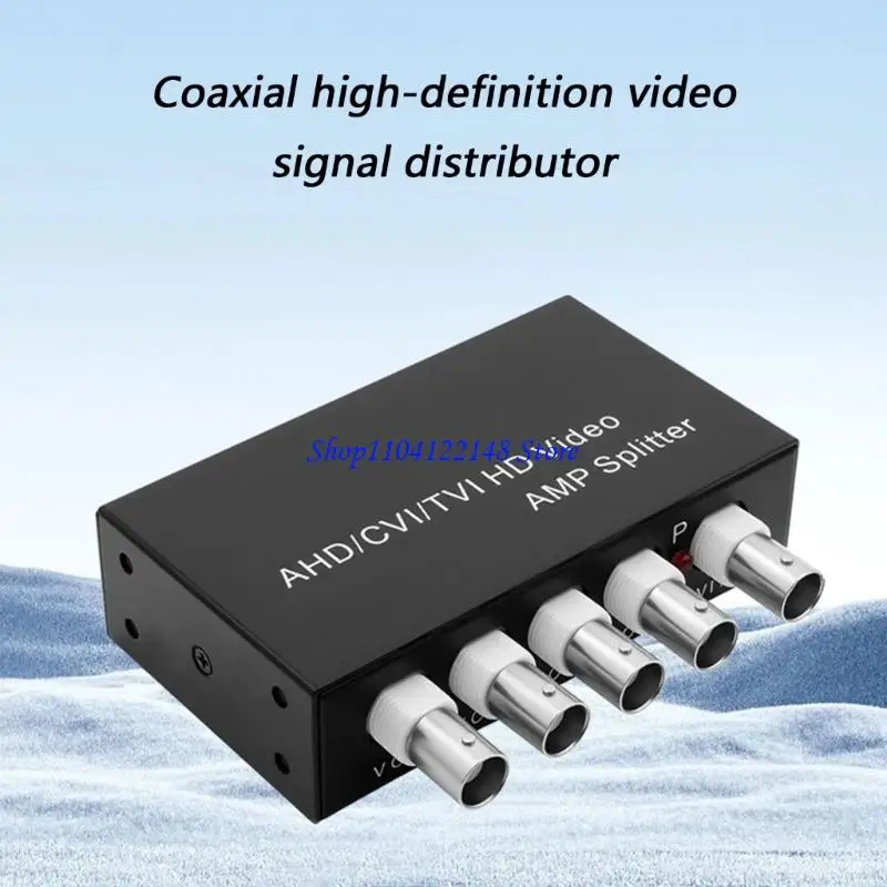 P9FA 1 Input 4 Output Video Splitter For Closed Circuit Television Distributor With High clearness