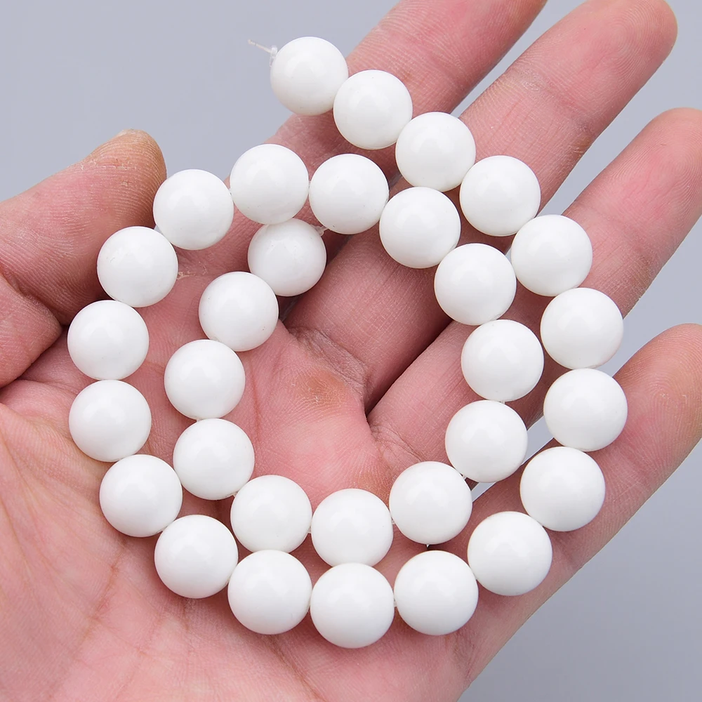 

Бусины из натурального белого фарфора APDGG 12 мм, 14,5 дюймов, для рукоделия