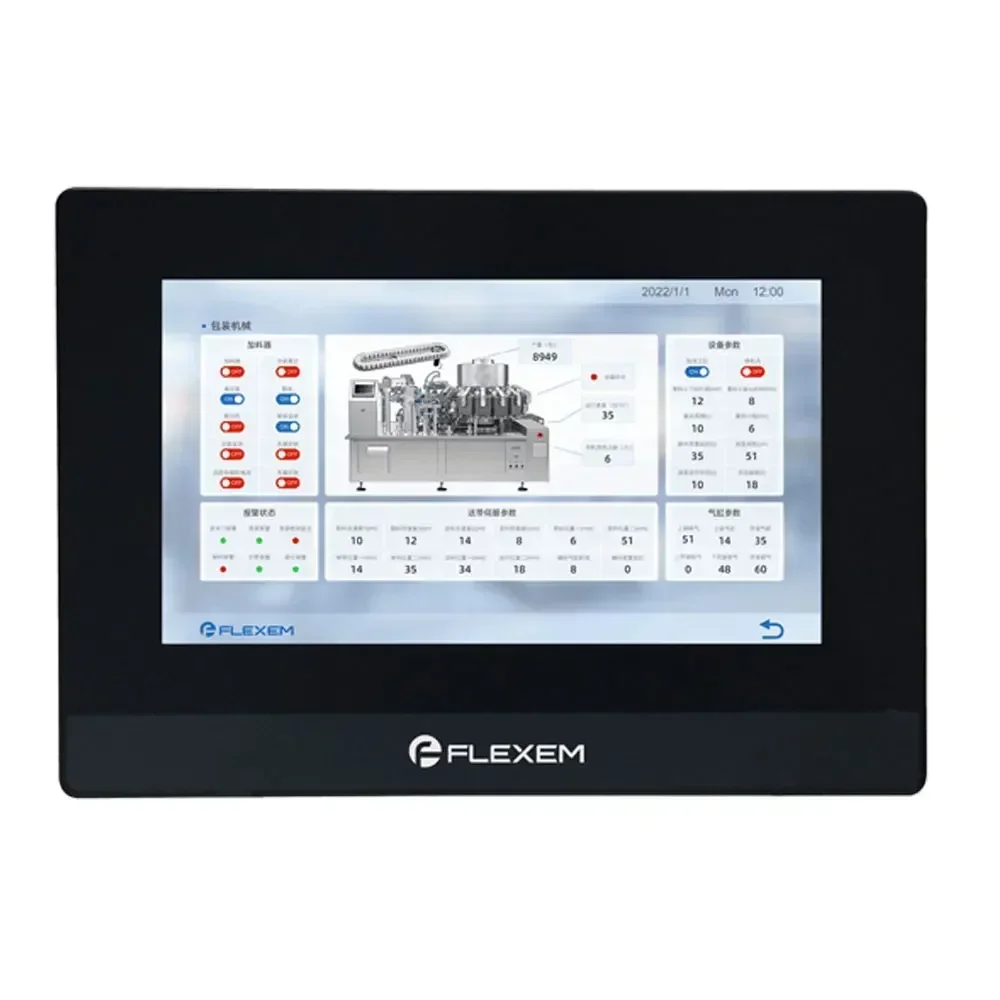 FLEXEM 7 Inch HMI with Ethernet FE3370C FE6070C FE6070W FE6070H FE6070WE Human Machine Interface Industrial Display Screen