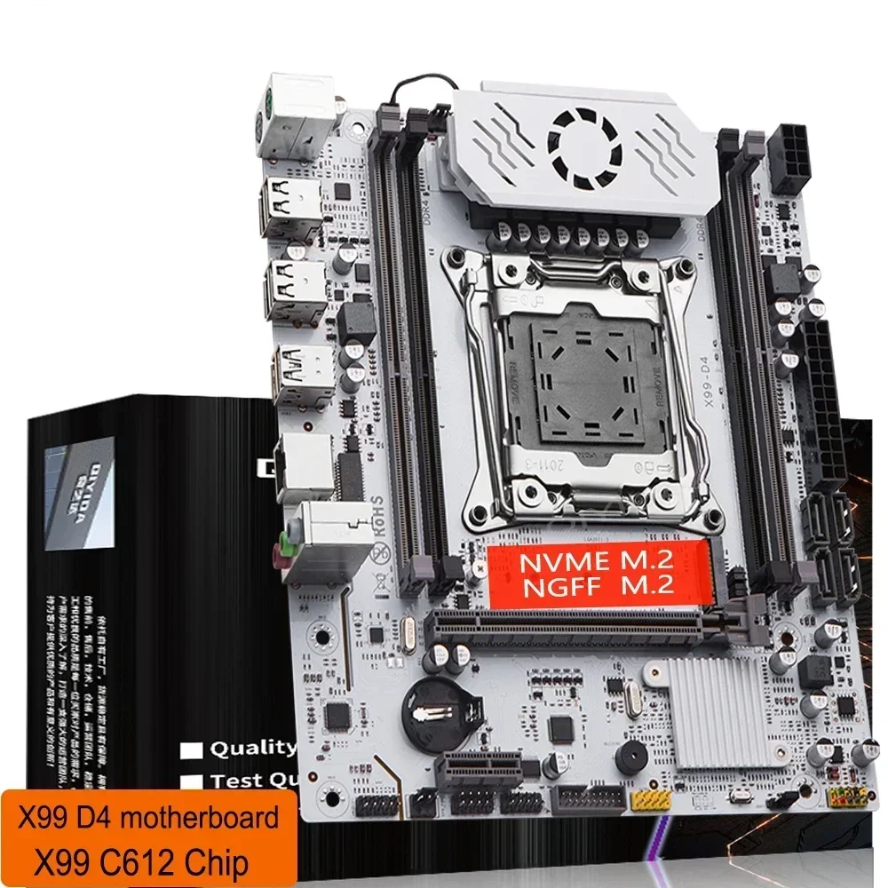 X99 motherboard D4 LGA 2011 3 with M.2 slot Support X99 C612chip DDR4 Memory SATA3.0 USB3.0 PCI16X