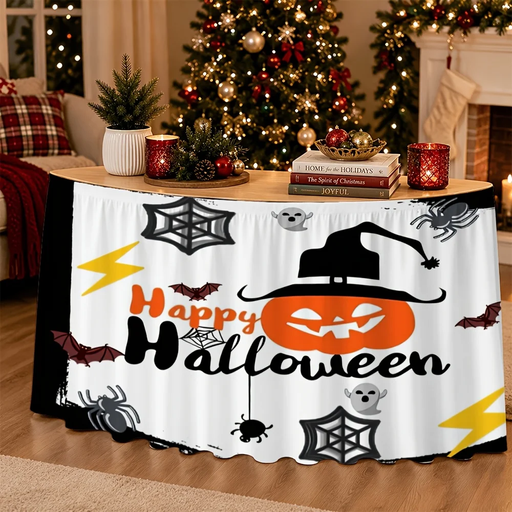 One party dress with Halloween-themed print. An ideal choice for Halloween, birthday and Christmas decorations.