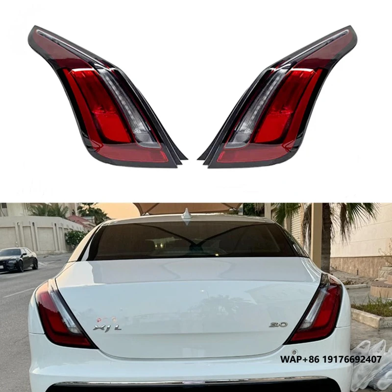 

Black LED Tail Lights Assembly for Jaguar XJ 2016-2019 Rear Lamp Stop Taillights Brake Light