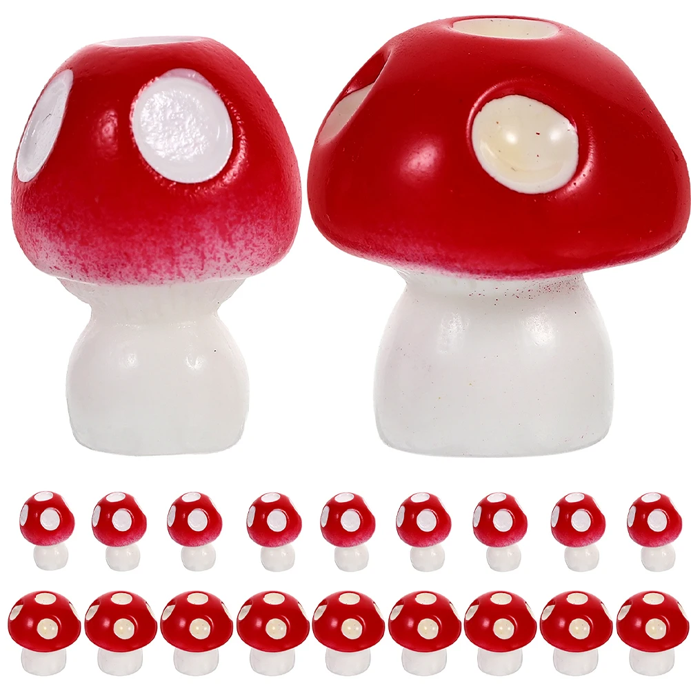 

Simulated Mushroom Ornament Mini Decoration Craft Micro Landscape Small Little Fake Decorations Ornaments Figurines Figures