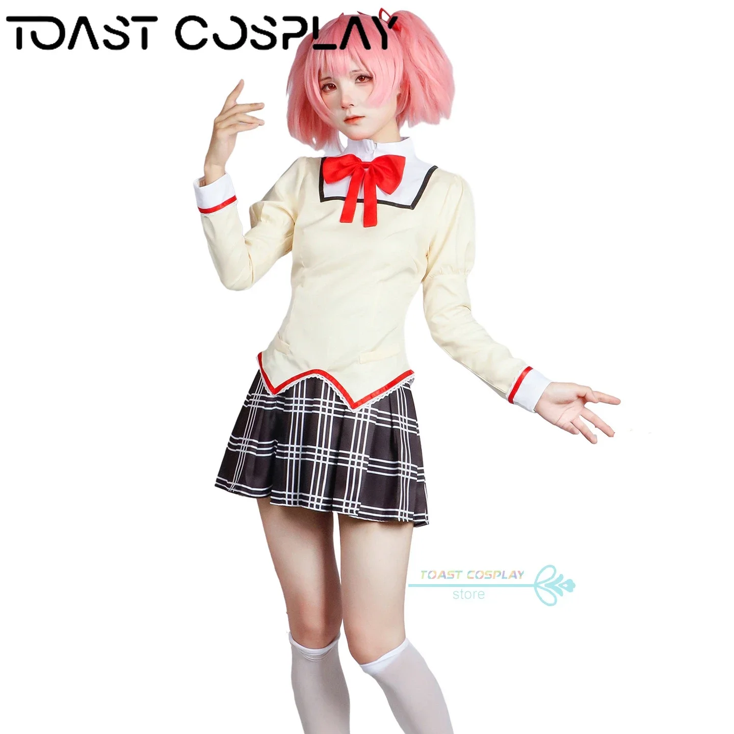 Madoka Cosplay Anime Puella Magi Madoka Magica Cosplay Kostuum Homura Sayaka Kyoko Mami Cos Halloween Party Sexy Vrouwen Uniform