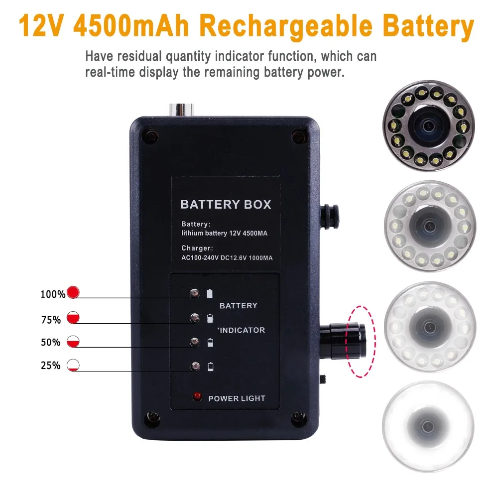 Accessories Power Control Box for Pipe Inspection Camera  SYANSPAN Drain Sewer Pipeline Industrial Endoscope System