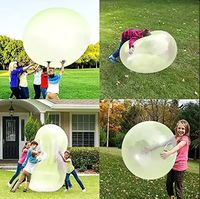 Hot-selling blowing balloons, bubble balls, transparent bubble balls,TPR blowing balloons and patting balls.play with water ball