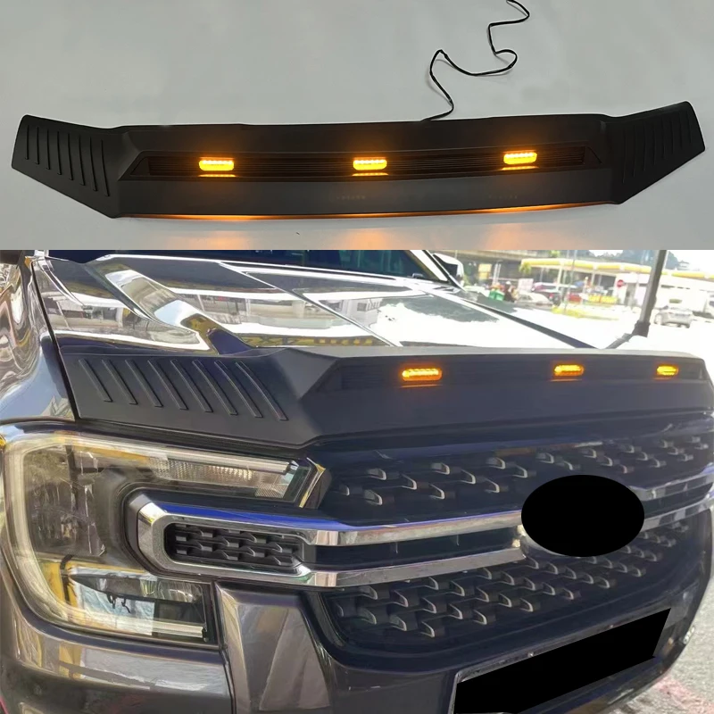 Bonnet Scoop Hood Guard Shields For Ford Ranger Wildtrak 2022 2023 T9 Sport XLT XLS XLFront Engine Trims