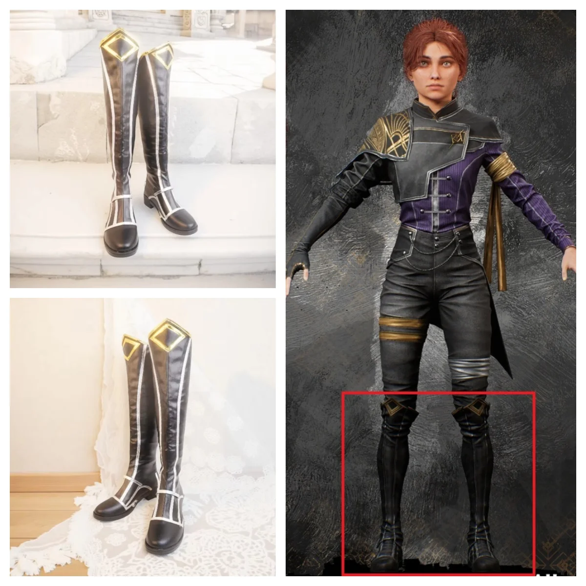 Clair Obscur Expedition 33 Gustave Cosplay Shoes boots Female Male PU leather Role Playing Shoes Can Custom Made