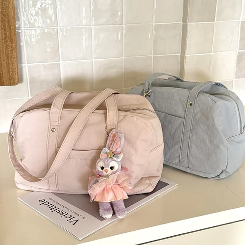 가벼운 토트백 캔버스 캐주얼 여자 학생 가벼운 캔버스 캐주얼 수업용 여성용 토트백 트렌치백 쇼핑백 토트백 