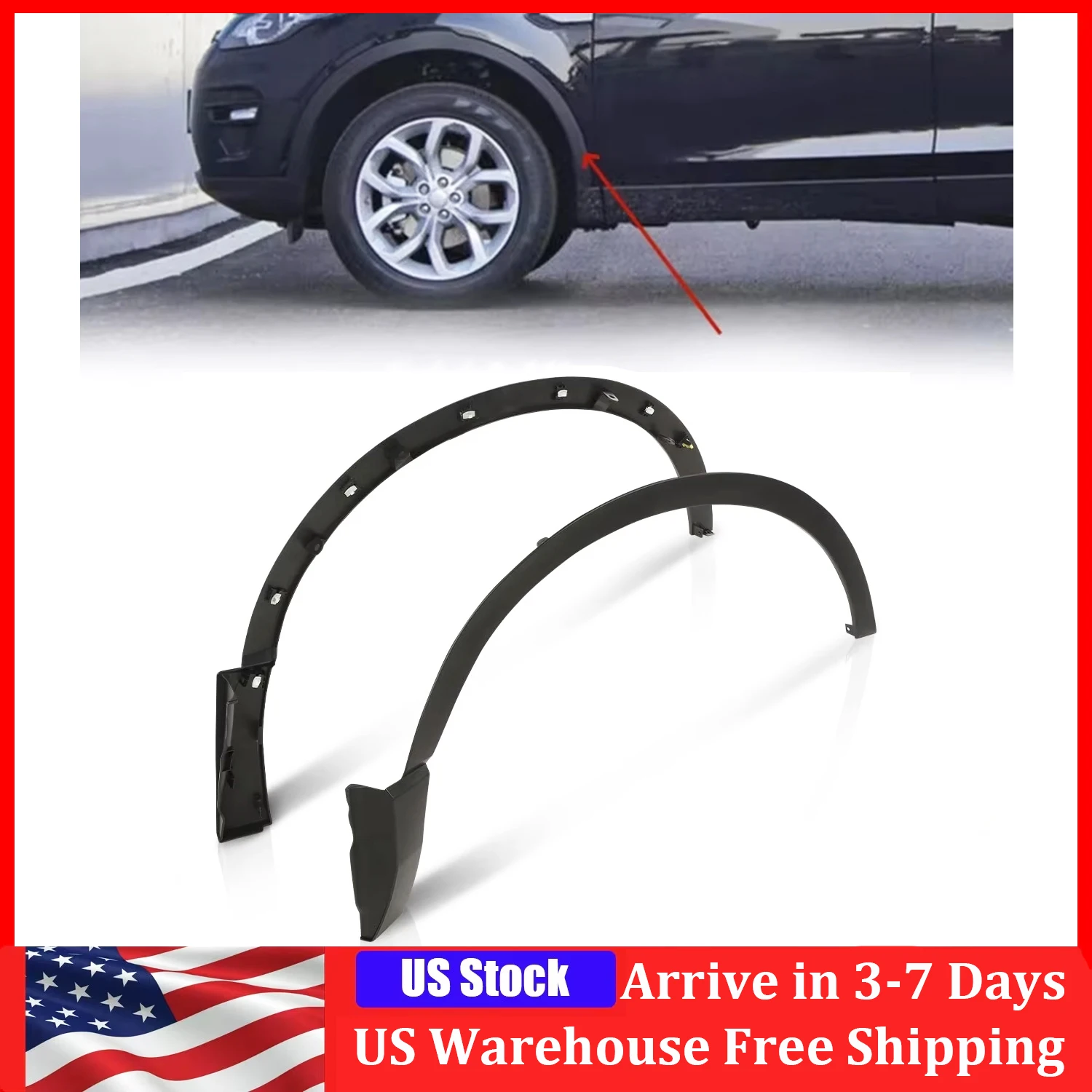 

Front Fender Trim Set Driver Passenger Side 2PCS/Set Fit For 2017-2022 Honda CR-V Front Wheel Arches 74115TLAA02-74165TLAA02