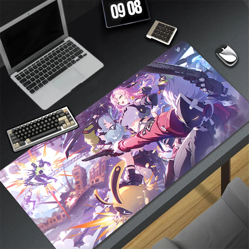 Computer Gaming Accessories HD Mousepad Office PC Z-zenless Zone Zero Mouse Pad Keyboard Pad Desk Decoracion Cute Anime Desk Mat
