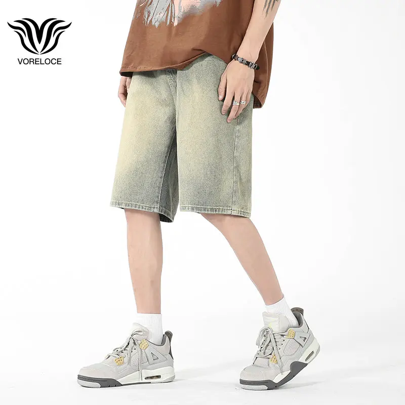 Summer Casual Shorts Classic Unisex Fashion Loose Hip Hop 2023 New Y2k Vintage Men Baggy Shorts Jeans Vintage Denim Shorts