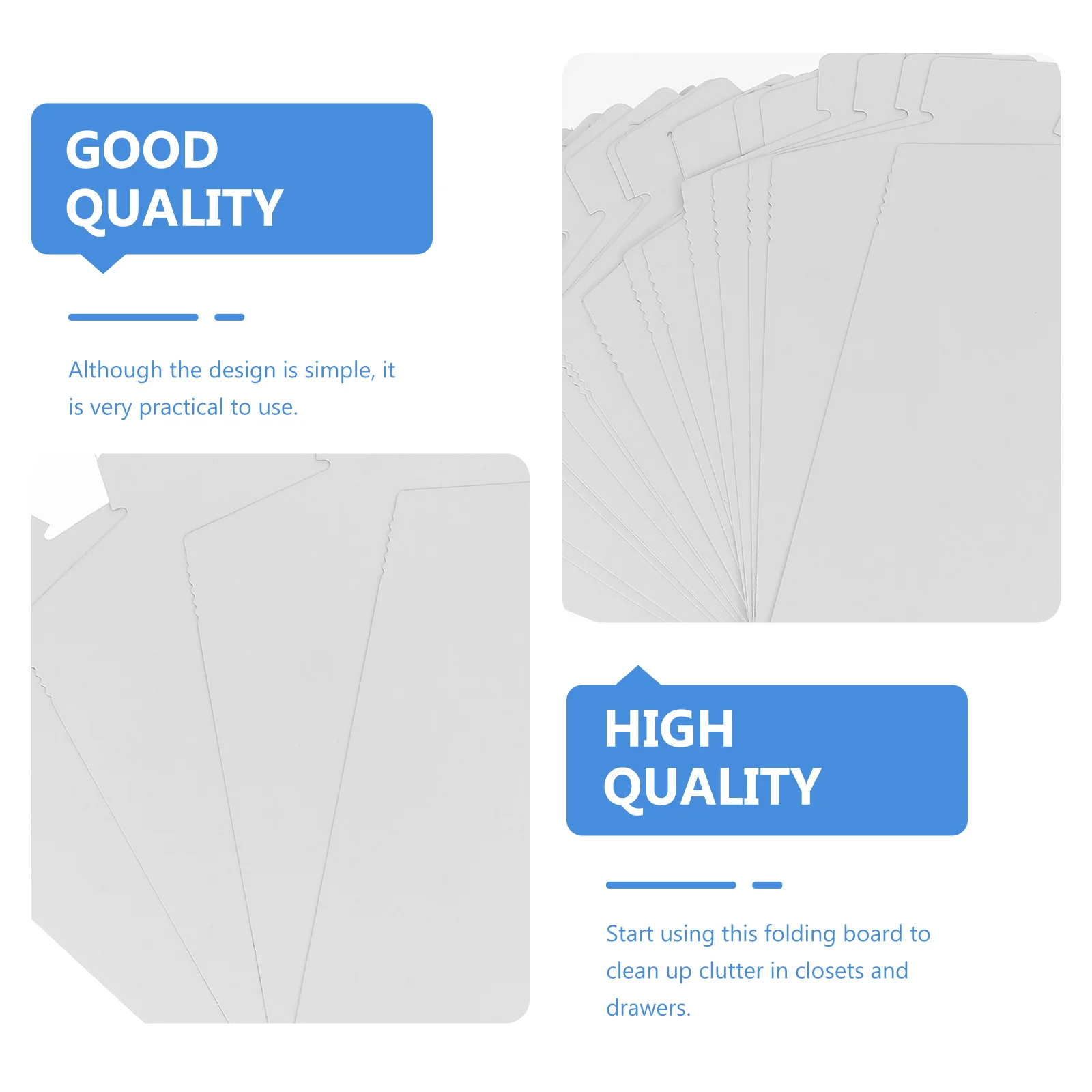 

20 pcs Shirt Folding Board For T-Shirts Shirts Clothes Organizer Anti-Wrinkle Storage Plate Laundry Folder Garments Folding