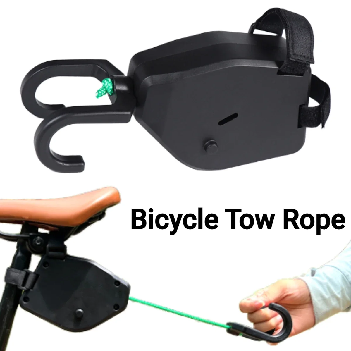 Bicycle Tow Rope Flexible Retractable Bicycle Tractor Mountain Bike Parent-Child Pull Rope Convenient Trailer Rope Outdoor Tools