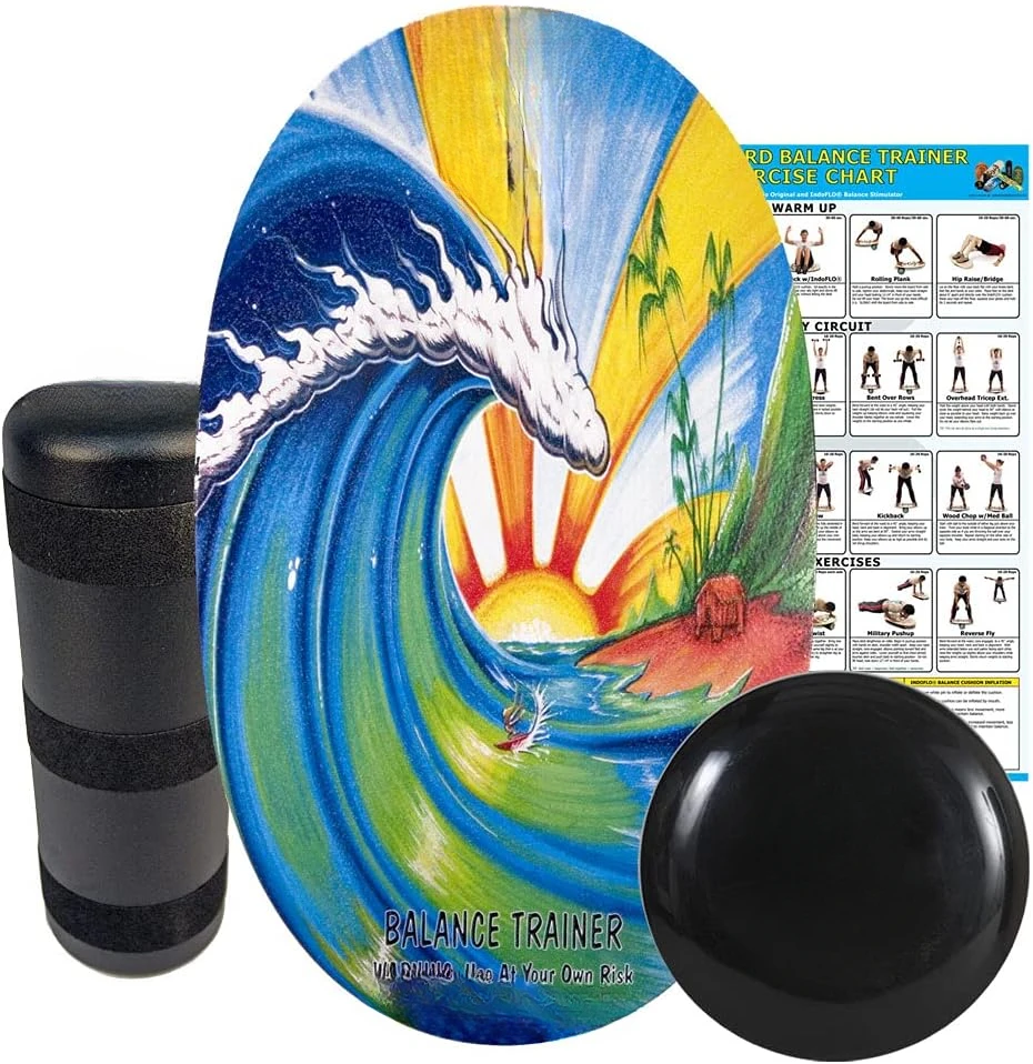 Original Training Package - Balance Board Trainer for Fun, Fitness, And Sports Training - Surf, Skateboard, Snowboard