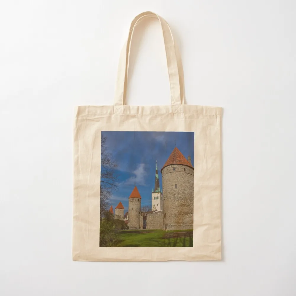 

Estonia. Tallinn. The Old Walls of Tallinn. Tote Bag cute tote bag women bag shopping