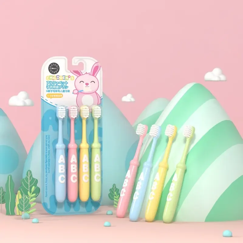 

Зубная щетка MikolifeQ Cute Children S с мягкой щетиной и высокой плотностью щетинки, не повреждающая десны, для детей от 6 лет