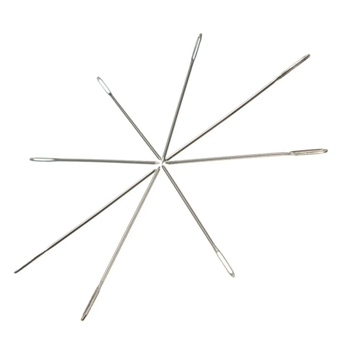 

100pcs Cross Needle for 11CT Embroidery Fabric Silver Tail Precision Tapered Sewing Needles Sew Clothes Shoes Jointing