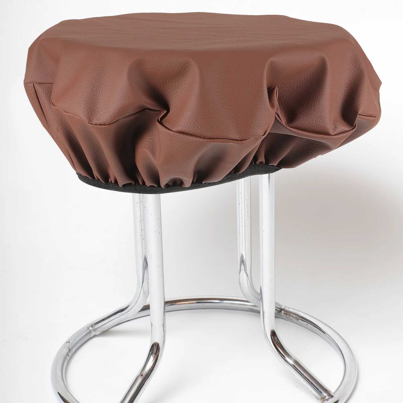 

Stool 40x10cm Round Stool Seats Cover Brown Bar Seat Protector Round Chair Covers Hair Salon Kitchen Dining