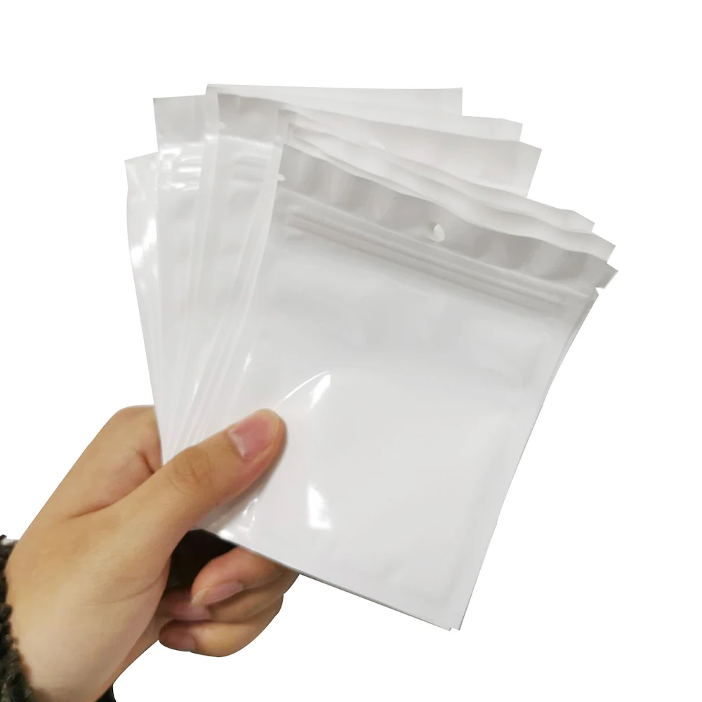 100 Pcs 9x12cm Pearl Film 12 Thread Transparent Packaging Bag Half transparent Gift packaging bag Product waterproof bag