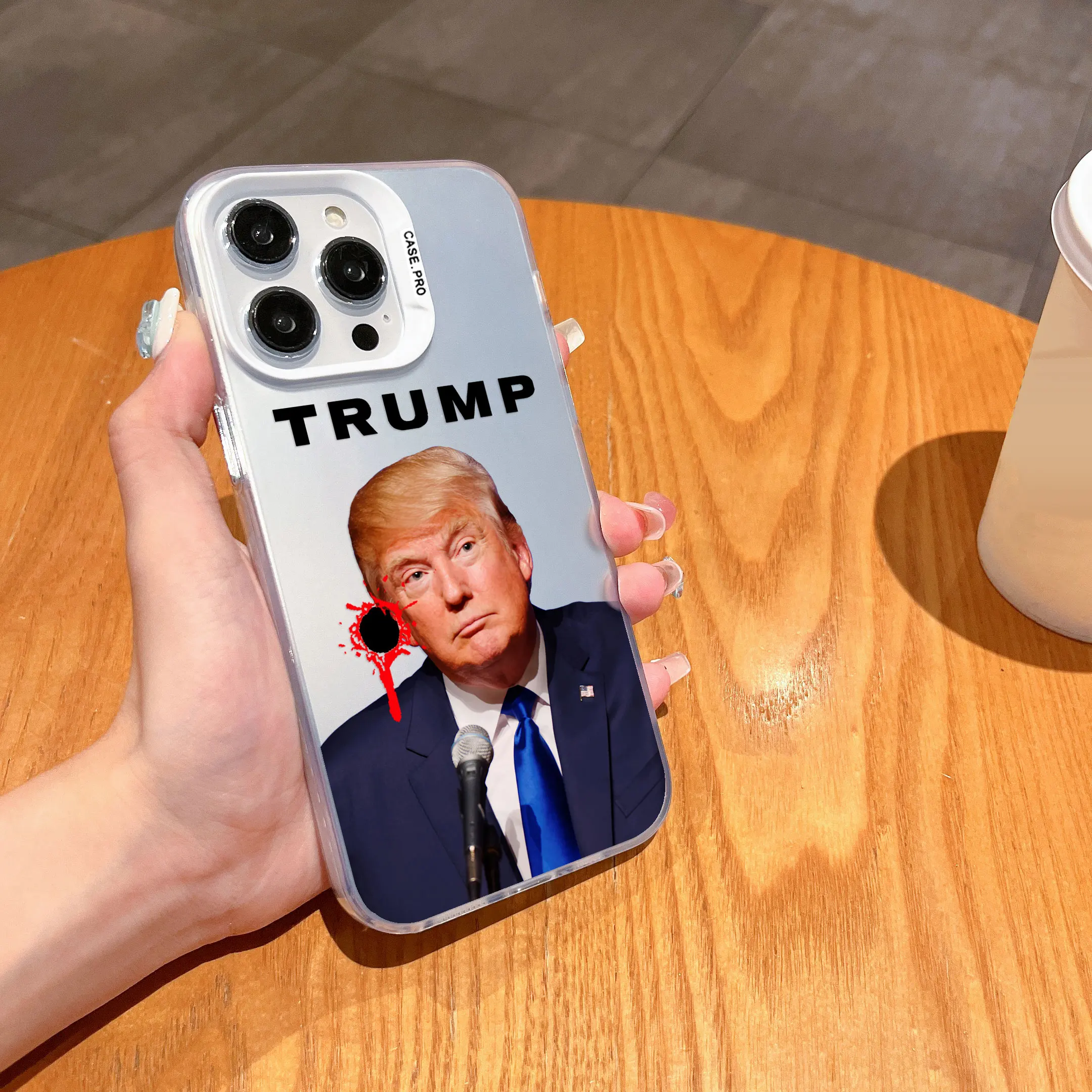 Salute Donald Trump 2024 Ace Phone Case For iPhone 16 15 14 13 12 11 Pro Max X XR XSMAX 8 7 Plus Matte Shockproof Back Cover