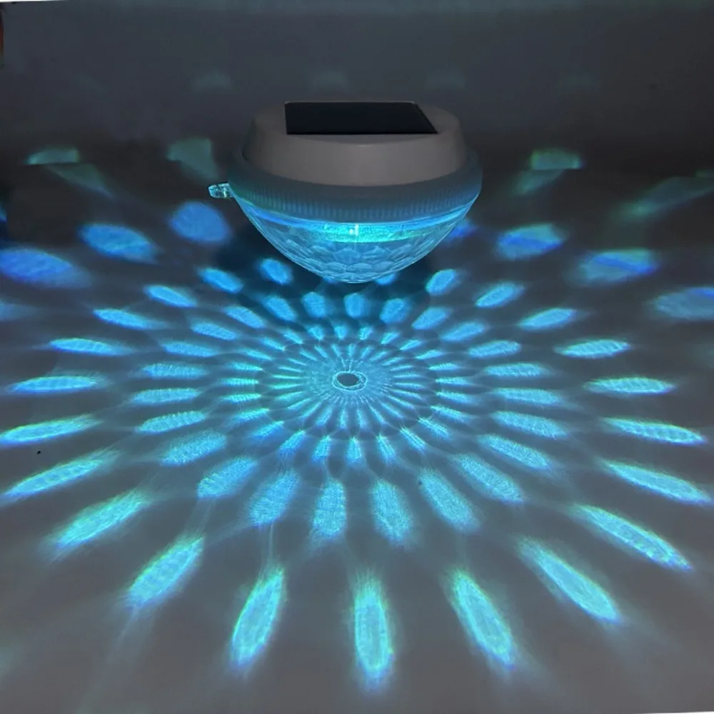Vibrant Solar Powered Floating Lights Rechargeable RGB Colors Underwater Glowing Lamp LED Night Projection Pool Lights Swimming