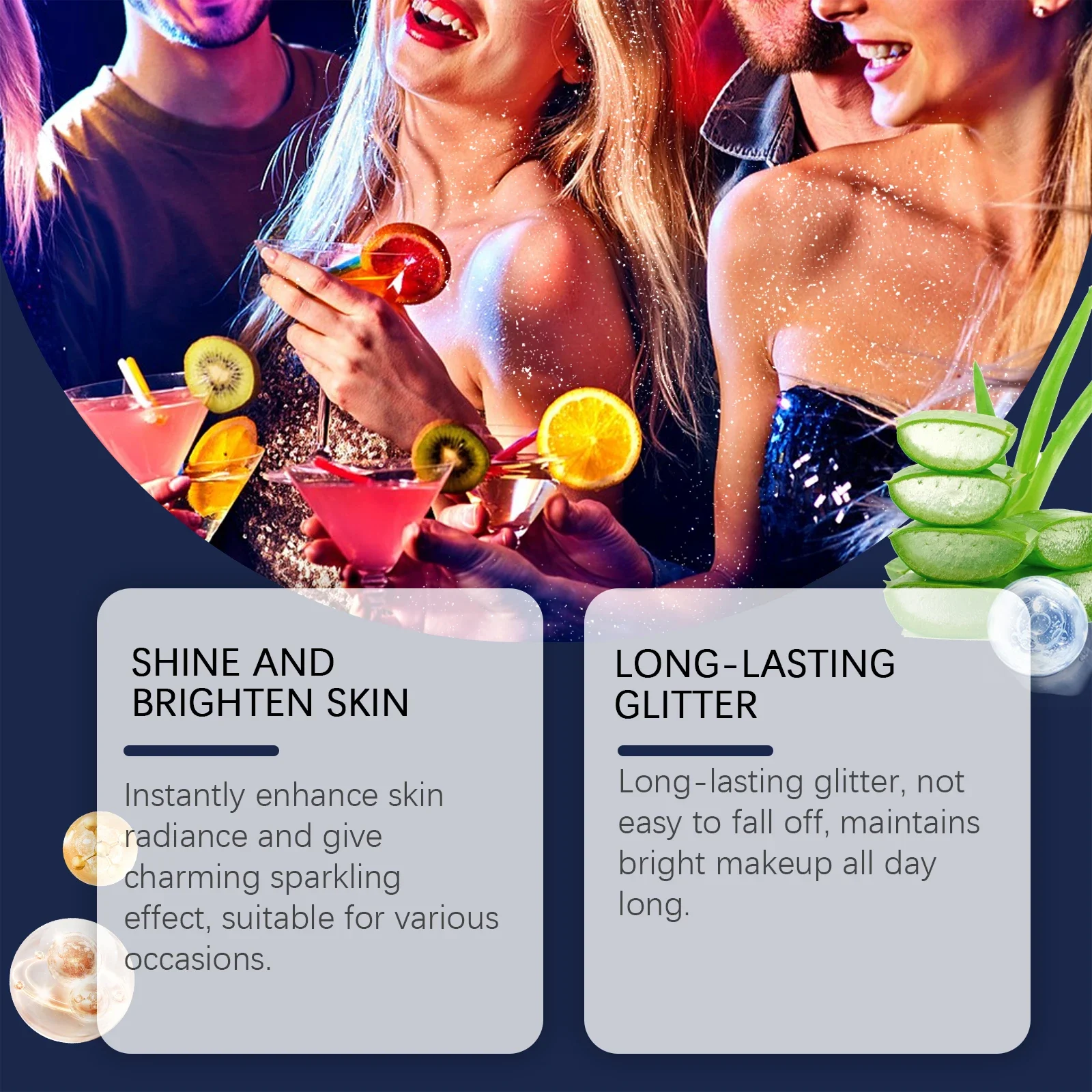 光沢のあるボディグリッタースプレー髪服ハイライターパウダー長持ちホログラフィックパウダーハロウィンクリスマスメイクアップ製品