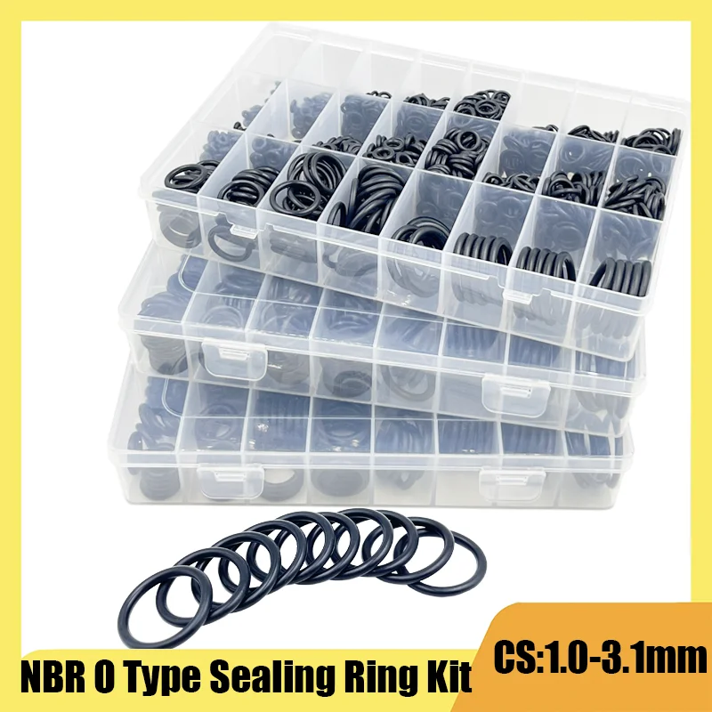 O Ring Oring Rubber Gaskets Seal Ring Nitrile Rubber waterproof High Pressure O-Ring NBR Sealing Elastic Band O Rubber Ring Set