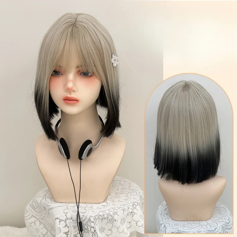 

Парик в том же стиле, а повседневная естественная и милая Лолита с короткими волосами, реалистичная и универсальная, потому что полная hea.