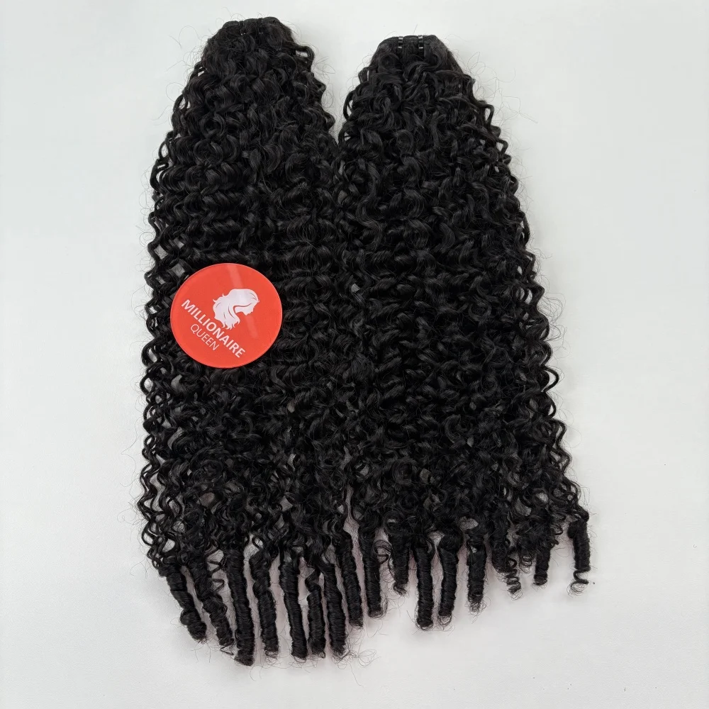 البورمية مجعد الشعر حزم موجة شعر بشري لعذراء البورمية النسيج الخام 100% شعر مستعار بشري 1/2/3 قطعة المليونير الملكة