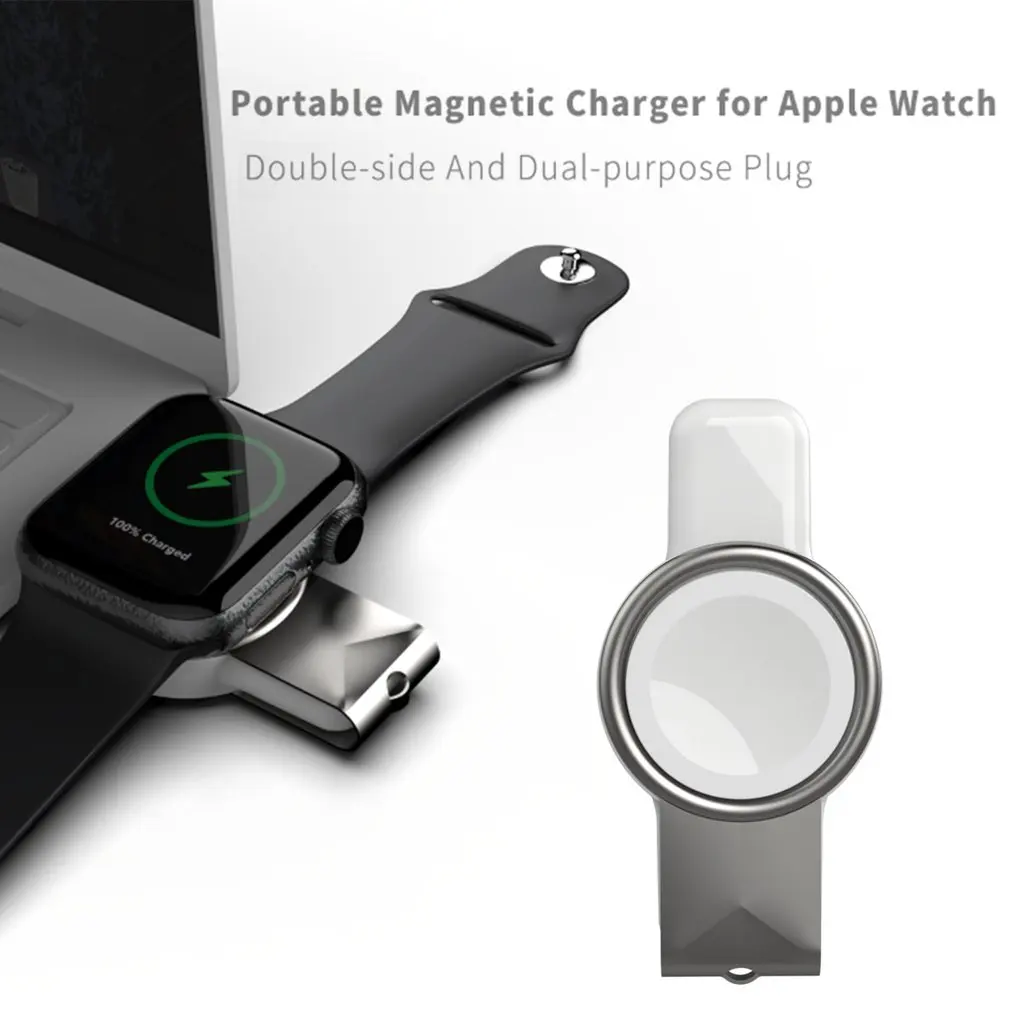 2 in1 Smart Watch Magnetic Wireless Charger Type-C USB Interface for Apple Watch 1 2 3 4 5 6 7 SE Fast Charging Pad Dock Station