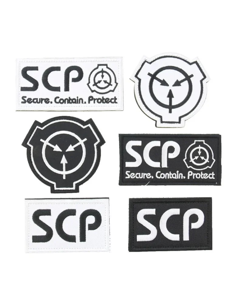 Écusson brodé symbole SCP Surnaturel, accessoires vestimentaires, patch auto-agrippant, logo triangulaire