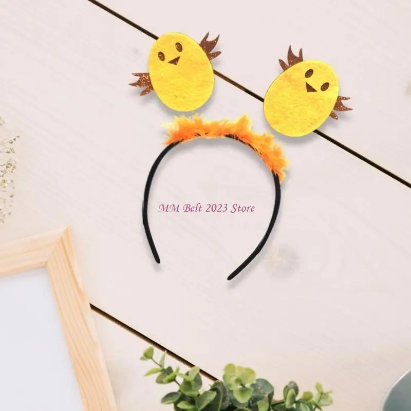 49me mode fuzzy chick hoofdband voor paasfestiviteiten gelegenheid dames feestelijk haarband plezier cosplay haar ornament