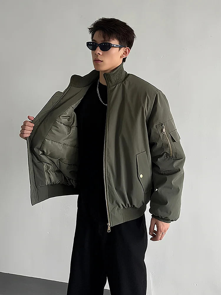 

Military een Bomber Flight Jaet Cotton Workwear Men's Winter American Tee-Proof Baseball Coat Loose Fit Long Sve